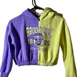 Brooklyn Kids' Purple and Yellow Hoodie